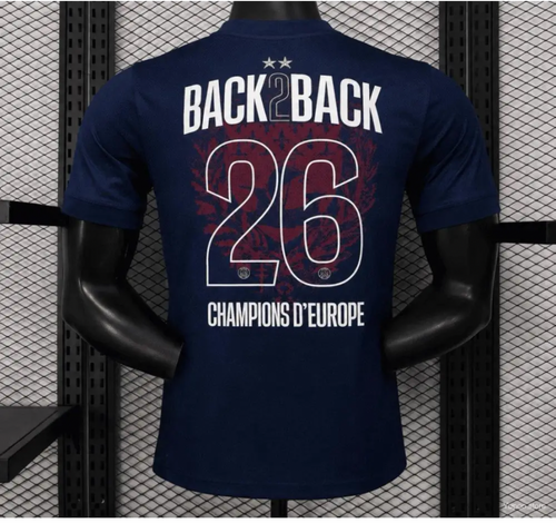 Maillot PSG domicile 2 étoiles back to back